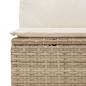 Preview: 11-tlg. Garten-Sofagarnitur mit Kissen Beige Poly Rattan