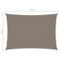 Preview: Sonnensegel Oxford-Gewebe Rechteckig 2x4 m Taupe 