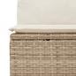 Preview: 7-tlg. Garten-Sofagarnitur mit Kissen Beige Poly Rattan