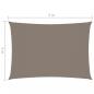 Preview: Sonnensegel Oxford-Gewebe Rechteckig 3x5 m Taupe