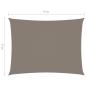 Preview: Sonnensegel Oxford-Gewebe Rechteckig 4x6 m Taupe