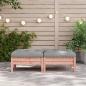 Preview: Gartenhocker mit Kissen 2 Stk. Massivholz Douglasie