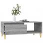 Preview: Couchtisch Grau Sonoma 90x50x36,5 cm Holzwerkstoff