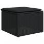 Preview: 10-tlg. Garten-Sofagarnitur mit Kissen Schwarz Poly Rattan