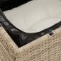 Preview: 6-tlg. Garten-Sofagarnitur mit Kissen Beige Poly Rattan