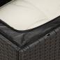 Preview: 6-tlg. Garten-Sofagarnitur mit Kissen Schwarz Poly Rattan