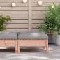 Preview: Gartenhocker mit Kissen Massivholz Douglasie