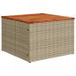 Preview: 10-tlg. Garten-Sofagarnitur mit Kissen Beige Poly Rattan