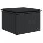 Preview: 10-tlg. Garten-Sofagarnitur mit Kissen Schwarz Poly Rattan