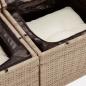 Preview: 7-tlg. Garten-Sofagarnitur mit Kissen Beige Poly Rattan