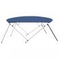 Preview: 4-Bow Bimini Top Marineblau 243x(230-244)x137 cm 