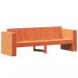 Preview: Gartensofa 3-Sitzer Wachsbraun 189x60x62 cm Massivholz Kiefer