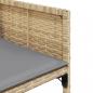 Preview: Gartenstühle mit Kissen 4 Stk. Beigemischung Poly Rattan