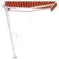 Preview: Markise Automatisch mit LED & Windsensor 300x250cm Orange/Braun