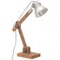 Preview: Schreibtischlampe Industriestil Silbern Rund 58x18x90 cm E27  