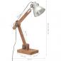 Preview: Schreibtischlampe Industriestil Silbern Rund 58x18x90 cm E27  