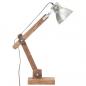 Preview: Schreibtischlampe Industriestil Silbern Rund 58x18x90 cm E27  