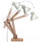 Preview: Schreibtischlampe Industriestil Silbern Rund 58x18x90 cm E27  