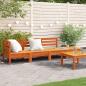 Preview: ARDEBO.de - Gartensofa 4-Sitzer Wachsbraun Massivholz Kiefer