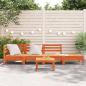 Preview: Gartensofa 4-Sitzer Wachsbraun Massivholz Kiefer