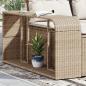 Preview: ARDEBO.de - Outdoor-Regale 2 Stk. Beige Poly Rattan