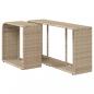 Preview: Outdoor-Regale 2 Stk. Beige Poly Rattan