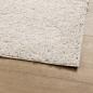 Preview: Teppich Shaggy Hochflor Modern Creme 80x200 cm