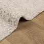 Preview: Teppich Shaggy Hochflor Modern Creme 80x200 cm