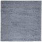 Preview: ARDEBO.de - Teppich Shaggy Hochflor Modern Blau 120x120 cm