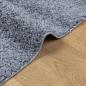 Preview: Teppich Shaggy Hochflor Modern Blau 120x120 cm