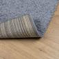 Preview: Teppich Shaggy Hochflor Modern Blau 240x240 cm