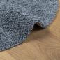 Preview: Teppich Shaggy Hochflor Modern Blau Ø 200 cm