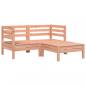 Preview: ARDEBO.de - Gartensofa 2-Sitzer mit Hocker Massivholz Douglasie