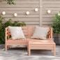 Preview: Gartensofa 2-Sitzer mit Hocker Massivholz Douglasie