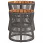 Preview: Garten-Beistelltische 2 Stk. mit Holzplatte Grau Poly Rattan