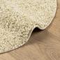 Preview: Teppich Shaggy Hochflor Modern Golden Ø 100 cm