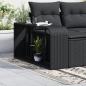 Preview: Outdoor-Regale 2 Stk. Schwarz Poly Rattan