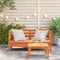 Preview: Garten-Ecksofas 2 Stk. Wachsbraun Massivholz Kiefer