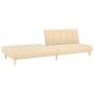 Preview: Schlafsofa 2-Sitzer Creme Stoff