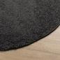 Preview: Teppich Shaggy Hochflor Modern Anthrazit Ø 240 cm