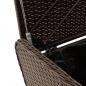 Preview: Sitzbank mit Stauraum & Kissen Braun 115x51x52 cm Poly Rattan