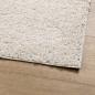 Preview: Teppich Shaggy Hochflor Modern Creme 80x250 cm