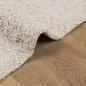 Preview: Teppich Shaggy Hochflor Modern Creme 80x250 cm