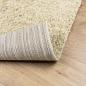 Preview: Teppich Shaggy Hochflor Modern Golden 120x120 cm