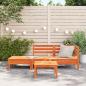 Preview: Gartensofa 3-Sitzer Wachsbraun Massivholz Kiefer