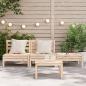 Preview: Gartensofa 3-Sitzer Massivholz Kiefer