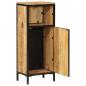 Preview: ARDEBO.de - Badschrank 40x27x90 cm Massivholz Mango und Eisen