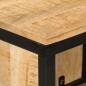 Preview: Badschrank 40x27x90 cm Massivholz Mango und Eisen