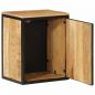 Preview: ARDEBO.de - Badschrank 40x30x50 cm Massivholz Mango und Eisen