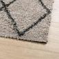 Preview: Teppich Shaggy Hochflor Modern Beige und Anthrazit 120x170 cm